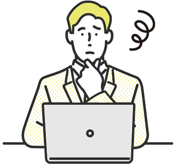 困っている会社員